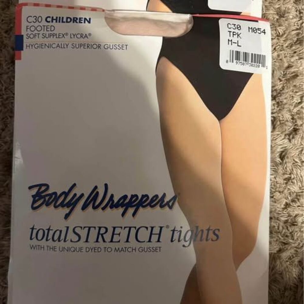 **NEW** 2 Pairs Body Wrappers Girls Dance Tights (M-L)